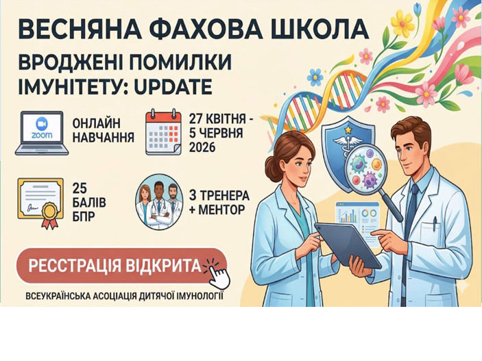 Весняна фахова школа для імунологів «Вроджені помилки імунітету»